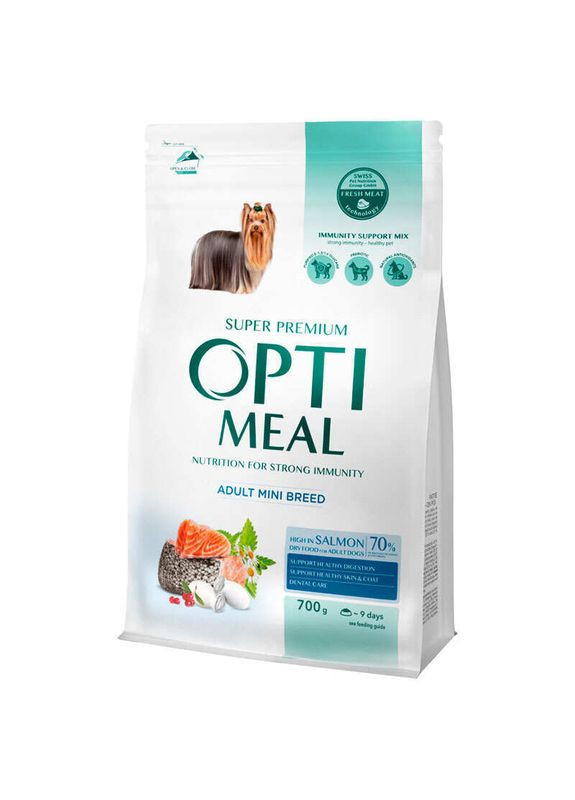 Complete Dry Pet Food High in Salmon – Сухий корм з високим вмістом лосося для дорослих собак малих порід - 700 г Optimeal (327069551)
