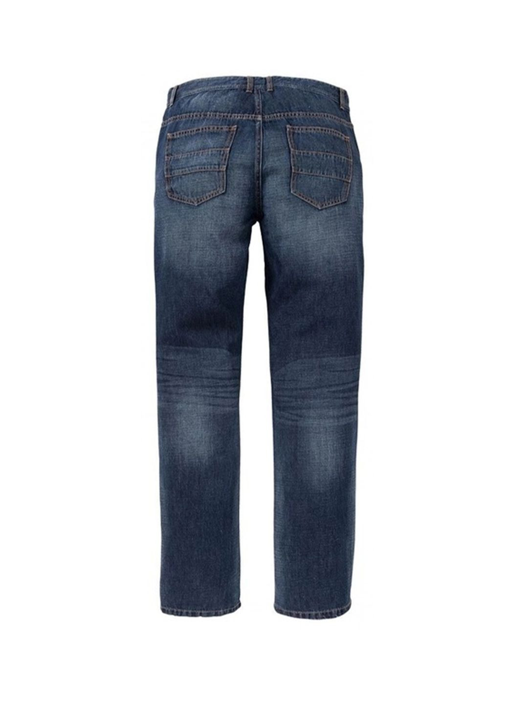 Темно-синие летние прямые джинсы мужские straight fit Livergy