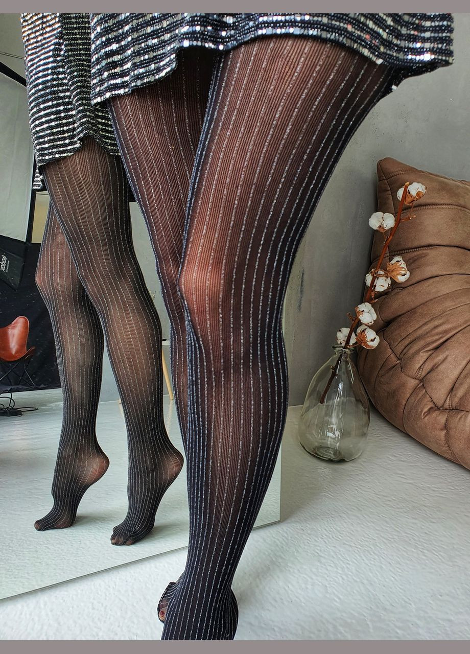 Колготки женские с блестящими полосками. JUGO shine line (293510650)