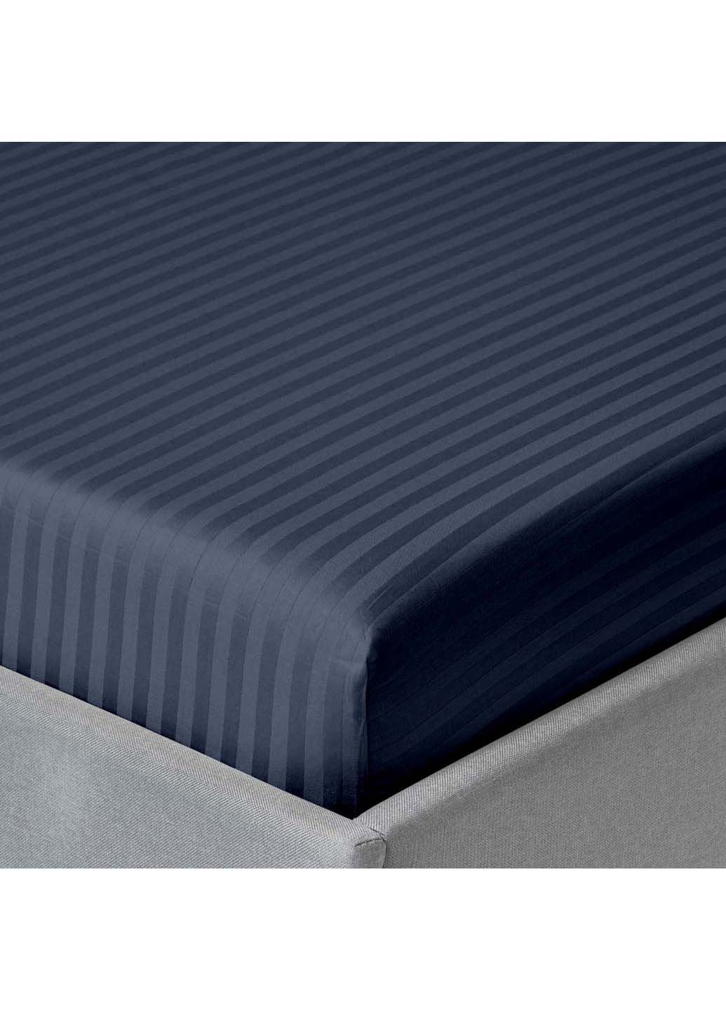 Двуспальная постель сатин с простыней на резинке DENIM 180х220 см Cosas (307477260)