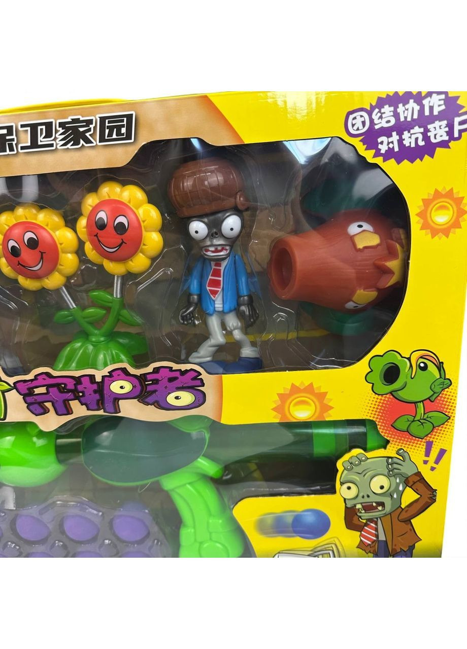 Детский набор фигурок Растения против Зомби фигурки Plants vs Zombies с горохострелом Diy (368830949)