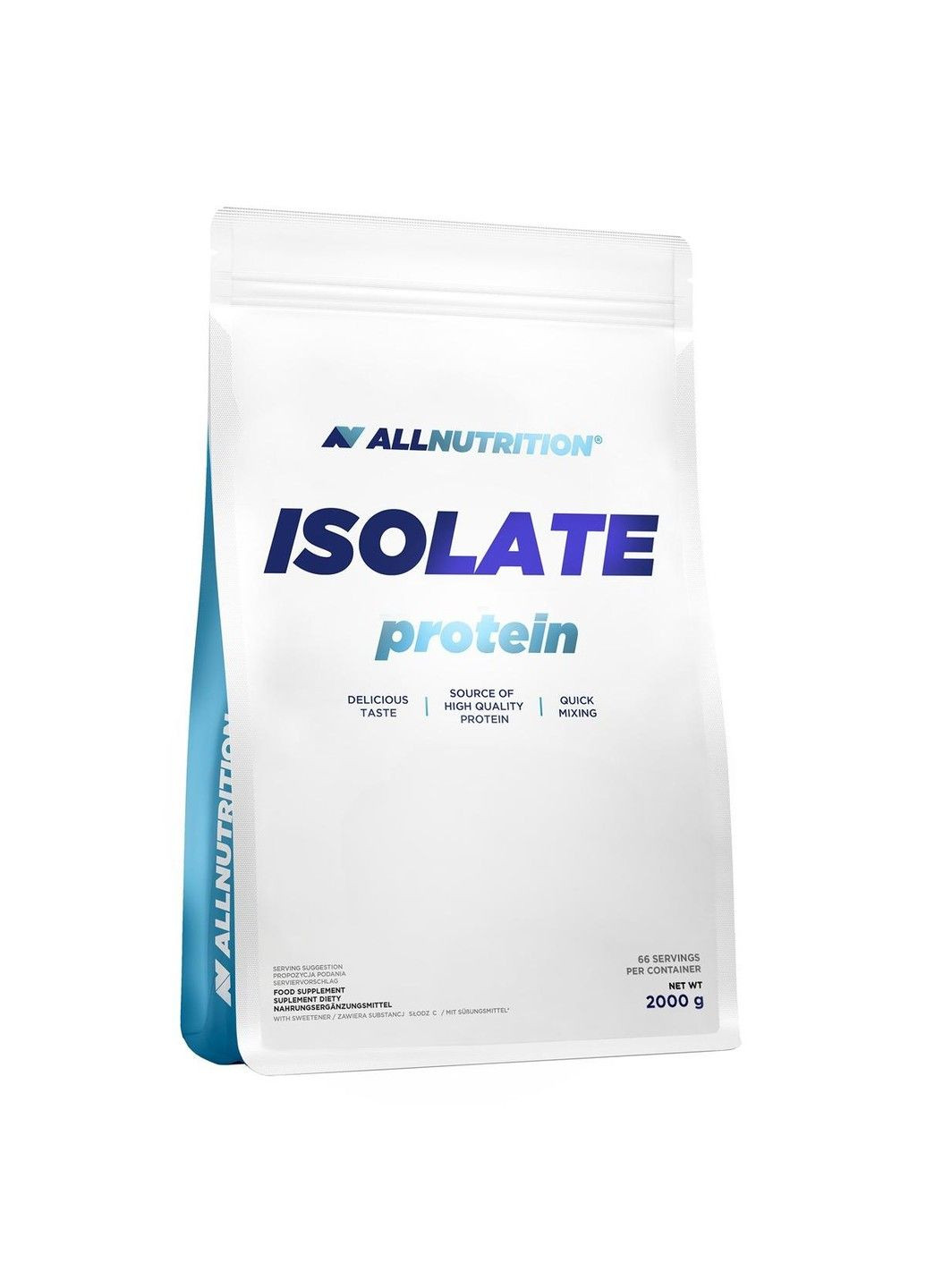 Ізолят Сироваткового Протеїну Isolate Protein - 2000г Полуниця-Банан Allnutrition (279624735)