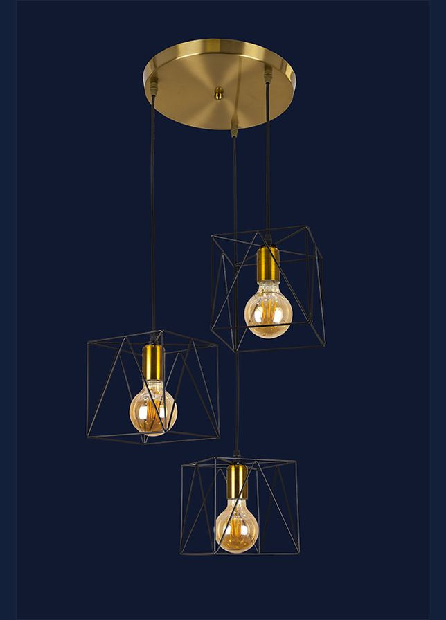 Підвісний світильник 756PR103F-3 BRZ+BK (300) (LVS3980) Levistella (323003268)