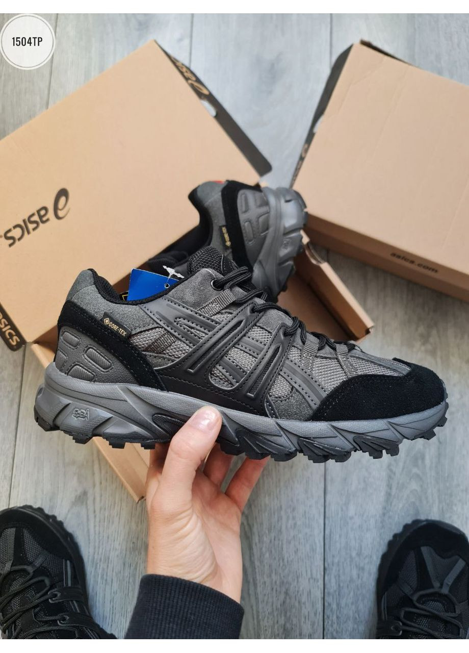 Чорні Осінні кросівки чоловічі asics gel-sonoma 15-50 gore-texblack / gray асікс гель сонома 15-50 No Brand