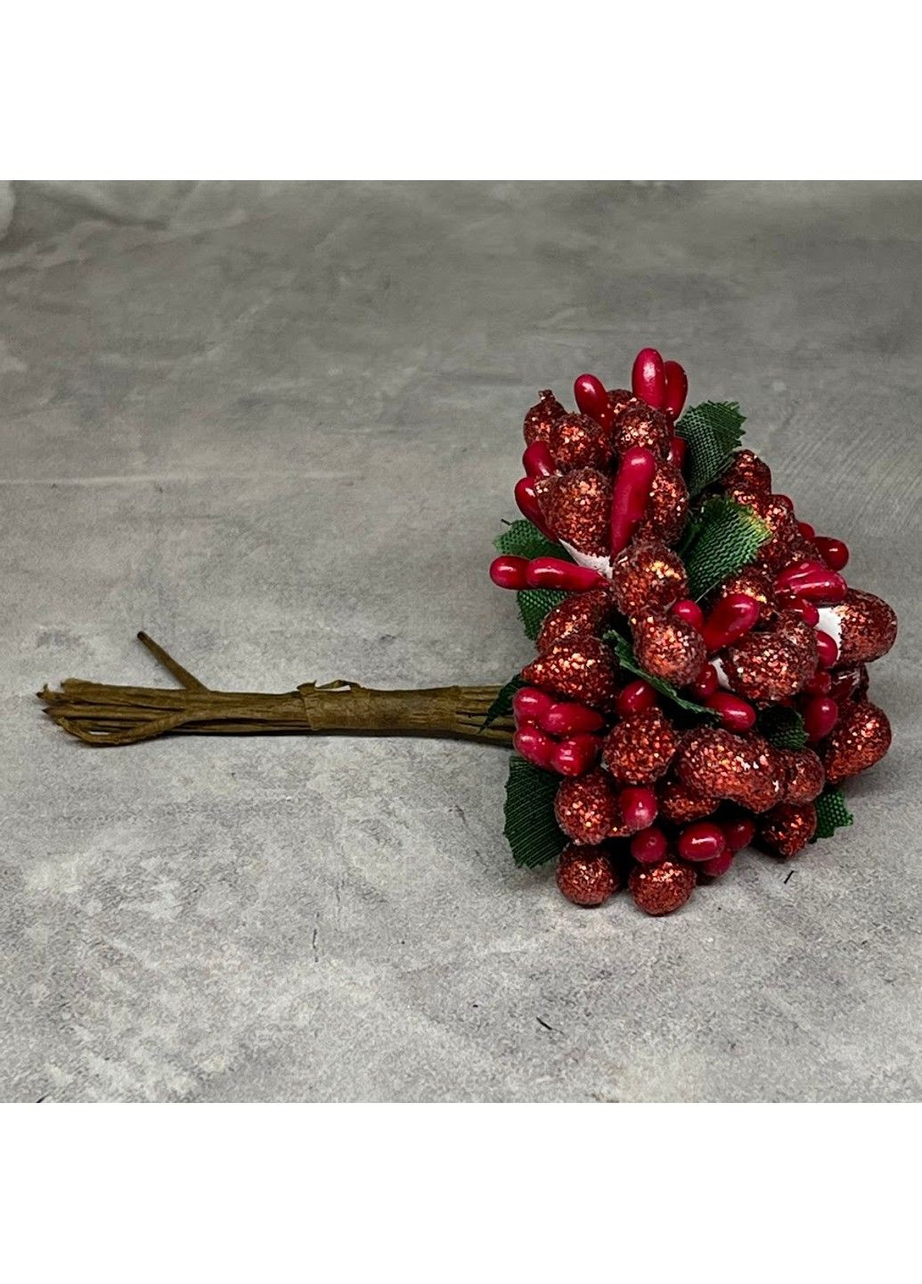 Тичинка для рукоділля (добавка для квітів), колір-чевоний, арт 018755, букет (12 гілочок) No Brand (349825402)