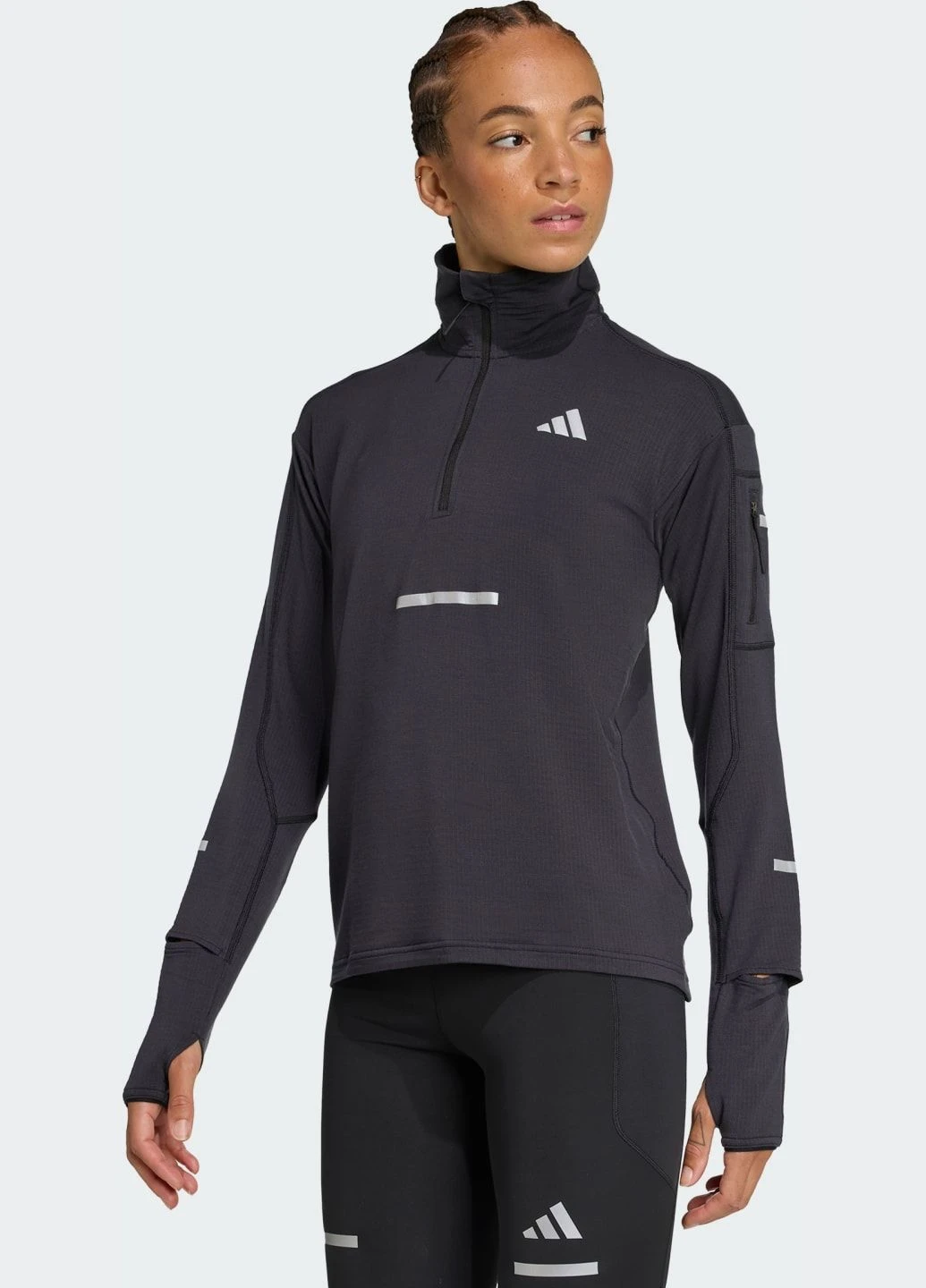 Спортивная кофта Adi365 Running CLIMAWARM+ Half-Zip adidas (366737715)