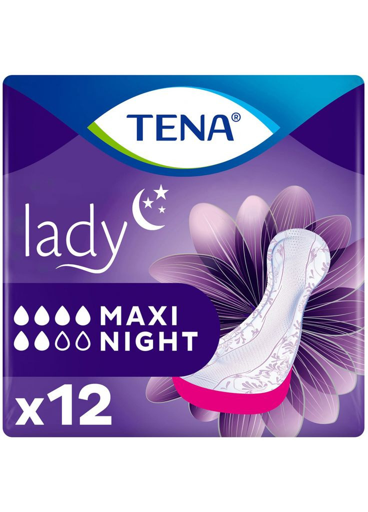 Прокладки Tena lady maxi night 12 шт. (268145576)