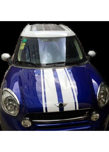 Смуги на капот и багажник 3D TUNING STUDIO Міні купер W 2000х264х0.060мм No Brand (362499644)