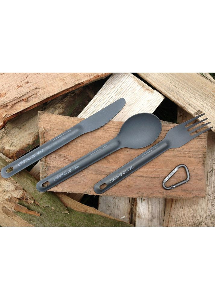 Набор столовых приборов Alpha Light Cutlery Set ложка, вилка и нож Sea To Summit (278006567)