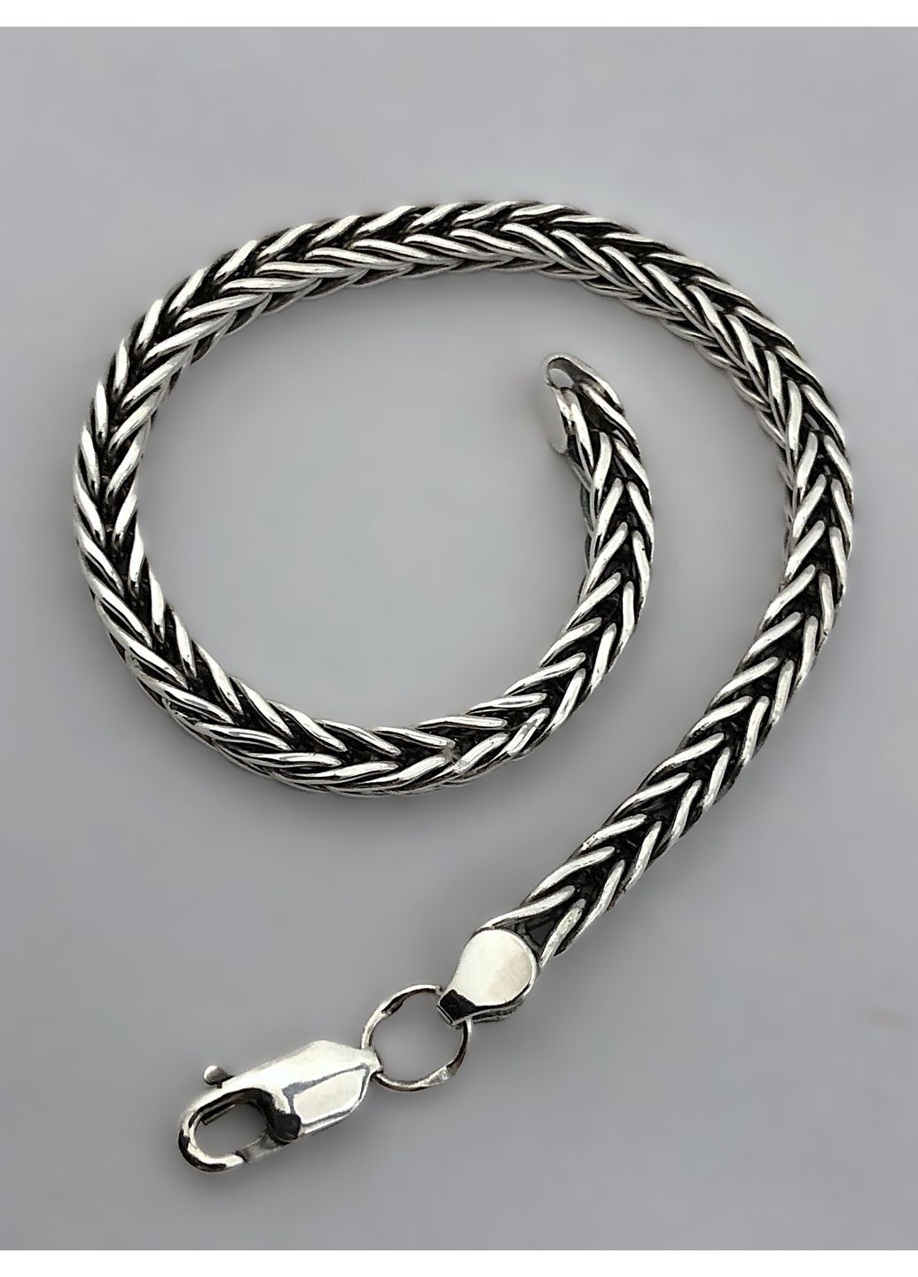 Чоловічий срібний браслет "Колосок" 19-23 DeLoS (349755451)