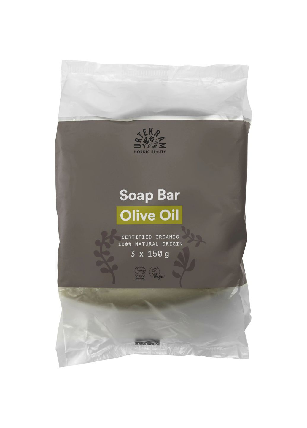 Органічне тверде мило Olive Oil, 450 г (3 шт. по 150 г) Urtekram 1083867 (328401903)