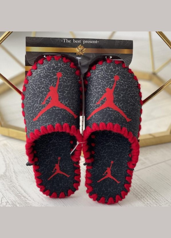 Чоловічі тапочки кімнатні фетрові 40/41 42/43 44/45 46/47 сірі Jordan Джордан Po Fanu (324626333)