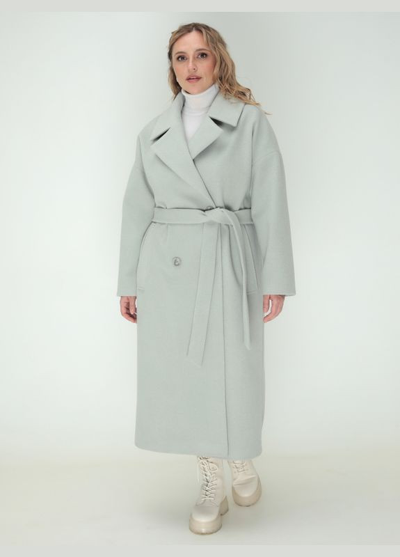 М'ятне демісезонне Пальто Катаріна двобортне Mirage