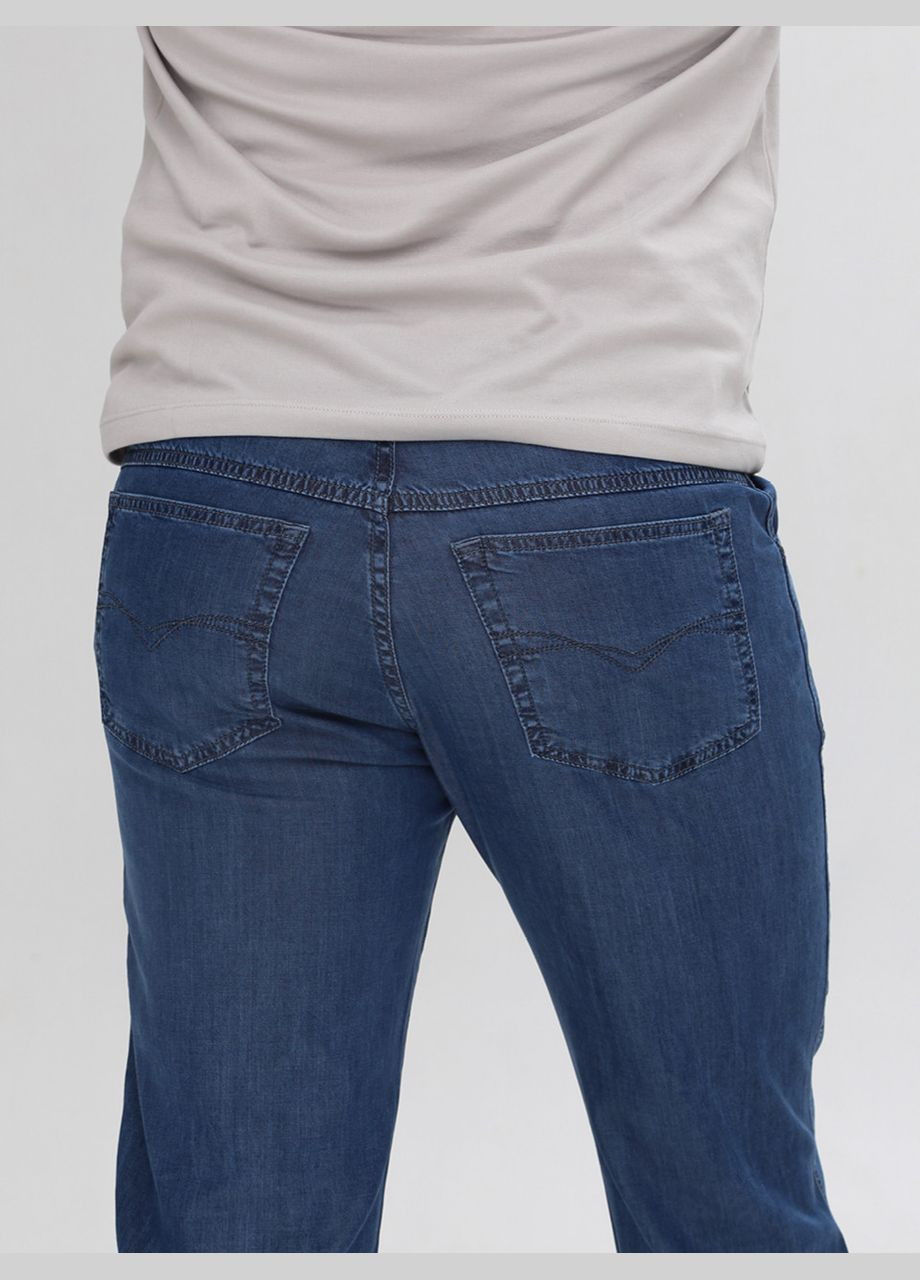 Джинси чоловічі світло-сині прямі літні великі розміри Lexus Пряма (327038623)