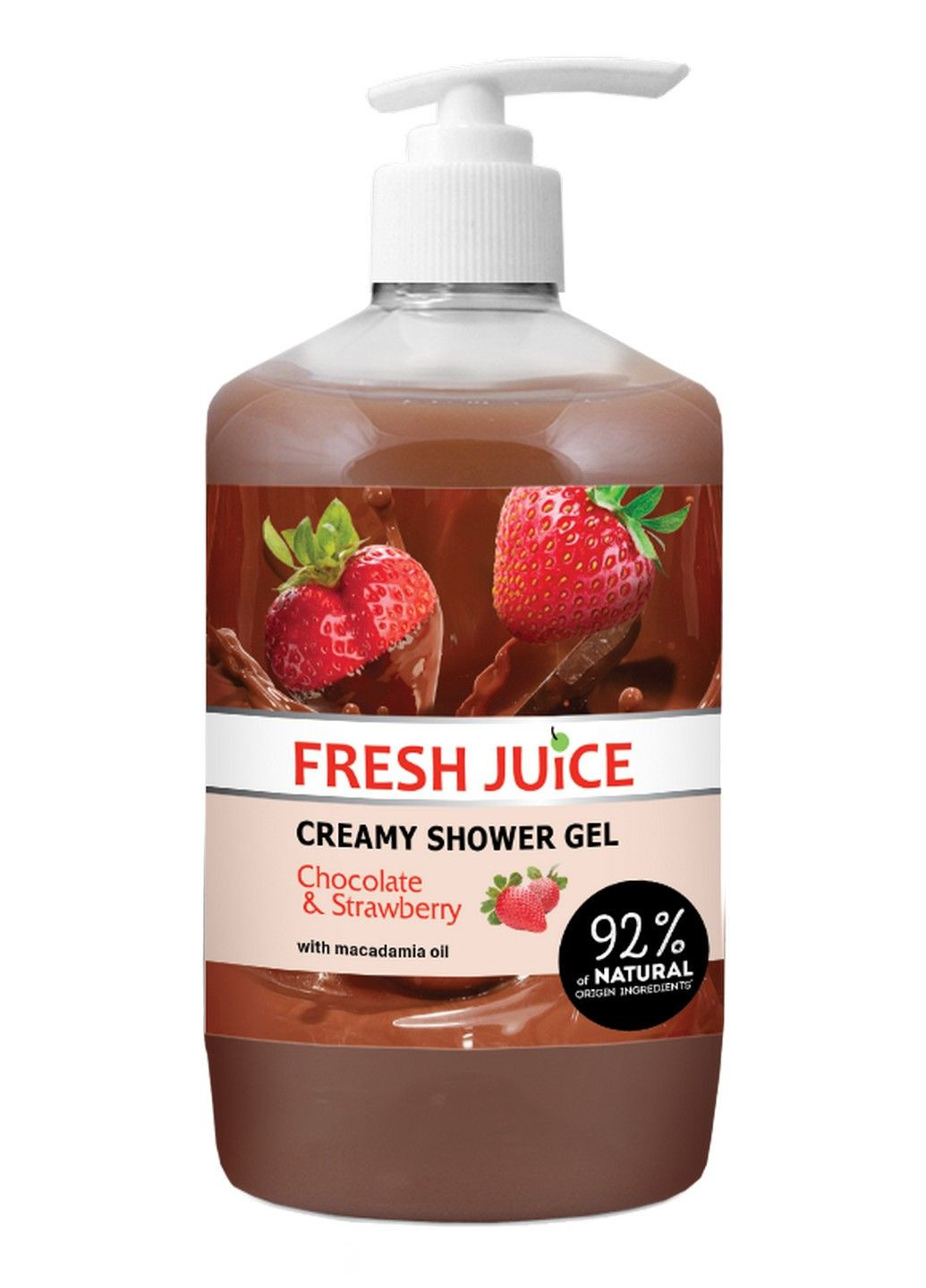 Крем-гель для душа Chocolate & Strawberry 750 мл Fresh Juice (283017521)