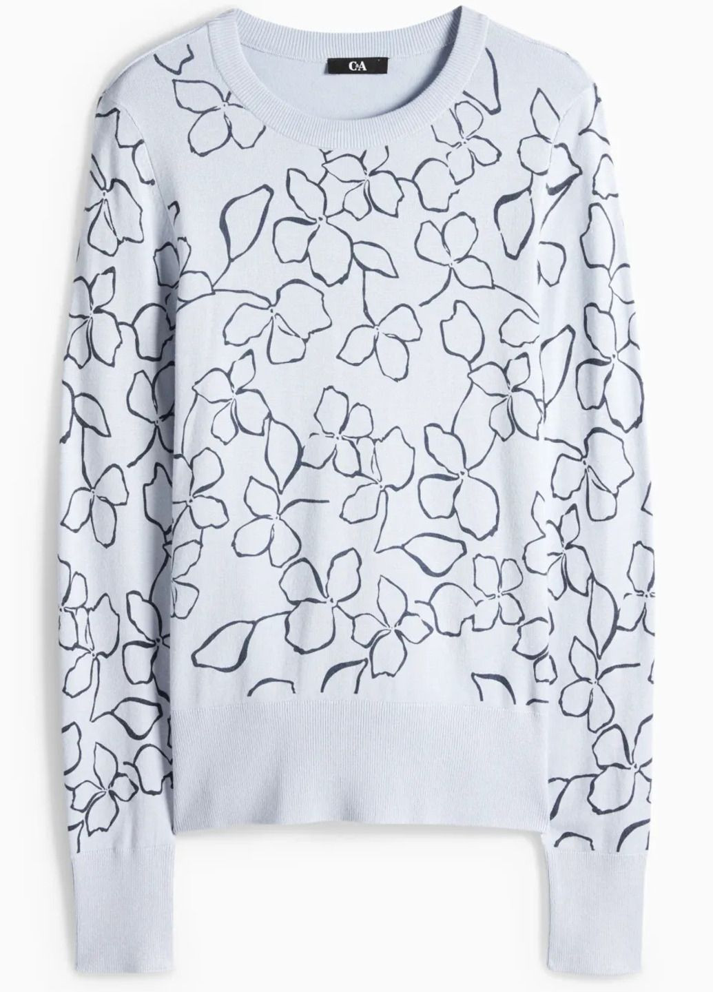 Светло-голубой демисезонный свитер C&A