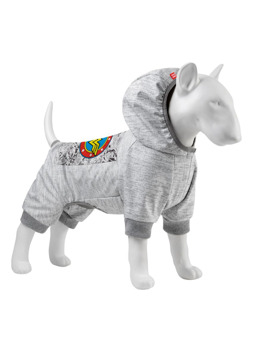 Комбінезон для собак Clothes, малюнок "Диво-жінка комікс", софтшелл, XS22, B 25-29 см, З 16-19 см WAUDOG (356454579)