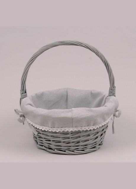 Кошик з тканиною сірий 45743 Flora (324220076)