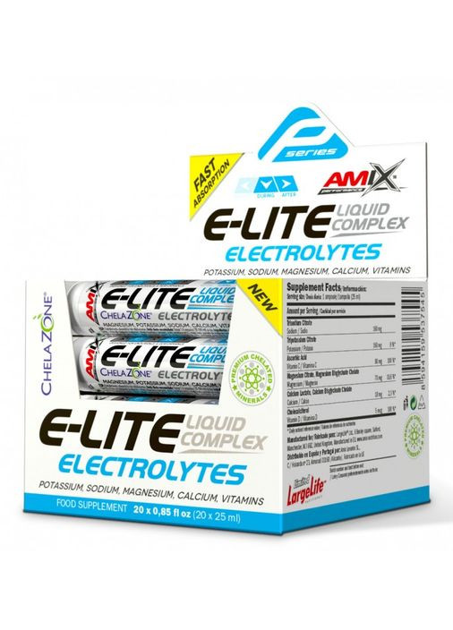 Ізотонік AMIX Performance E-Lite Electrolytes, 20*25 мл - Апельсин Amix Nutrition (324608338)