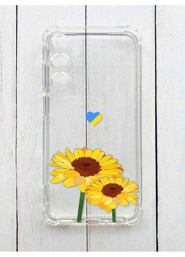 Чехол с утолщёнными углами на Samsung Galaxy A25 (A256):: Желтые цветы (принт 364) Creative (360683685)