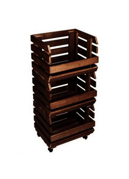 Стеллаж для овощей и фруктов из дерева Лордего капучино (ЯХТ-008309) No Brand (327844589)