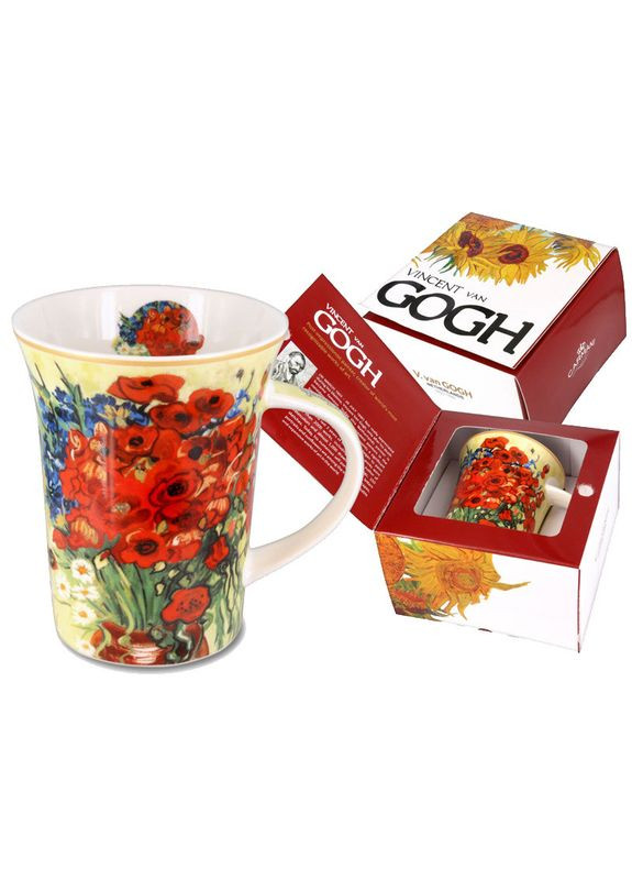 Кружка порцеляновий Ван Гог Маки та ромашки, 350 мл (830-8111) Carmani (351508550)