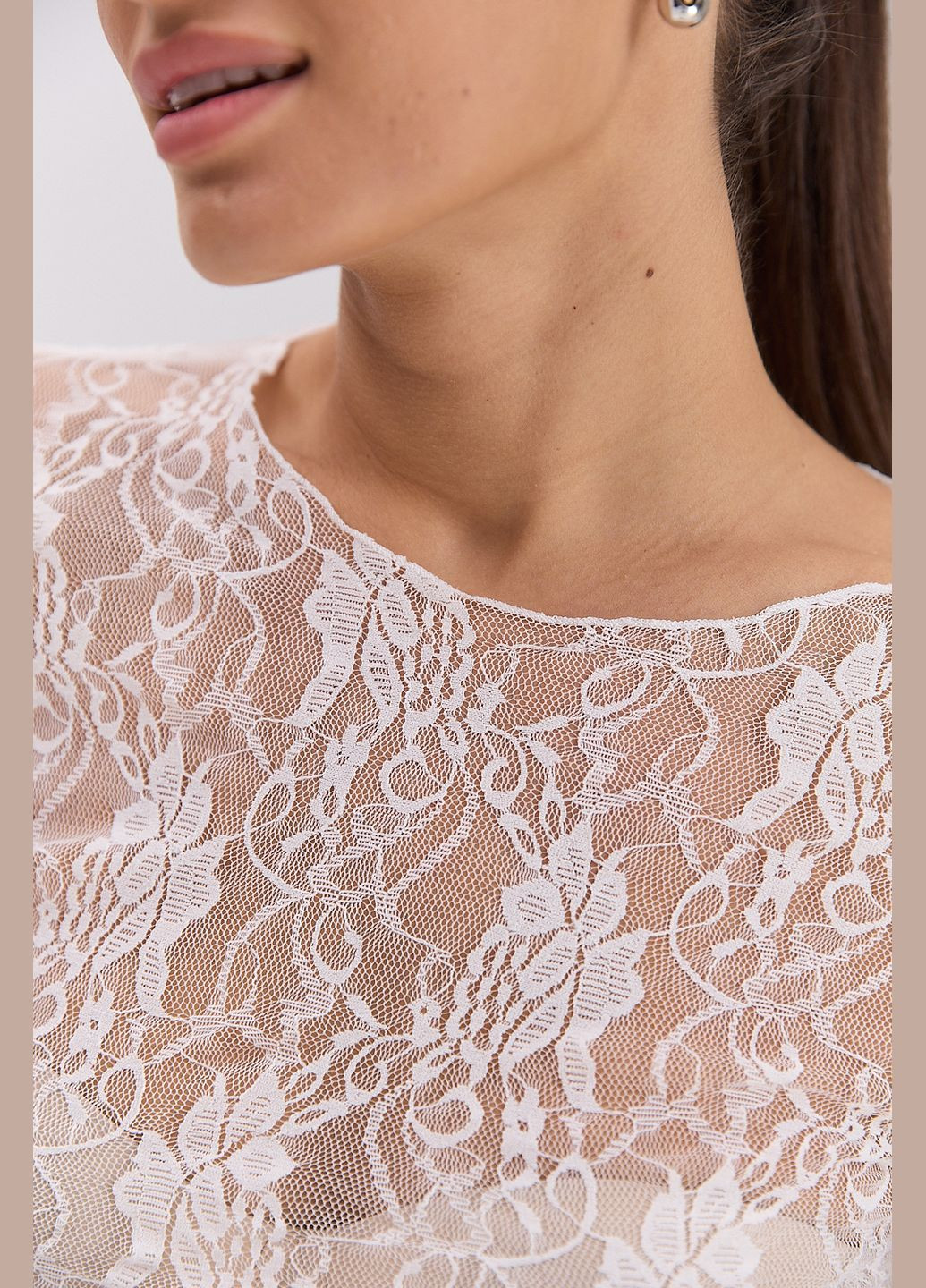 Женский кружевной лонгслив Arjen (325977025)