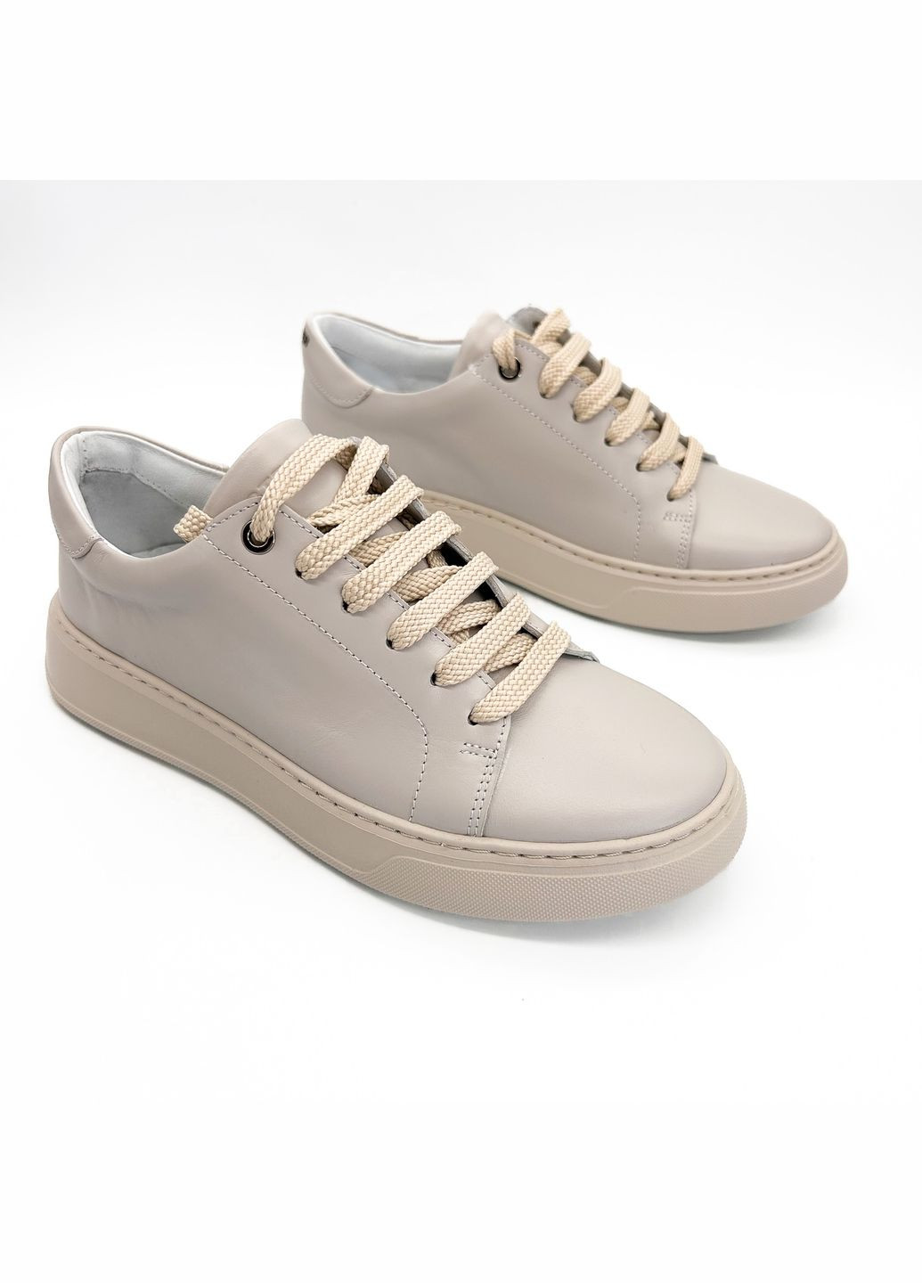 Светло-серые кеды (р) кожа 0-1-1-8806 Stepter