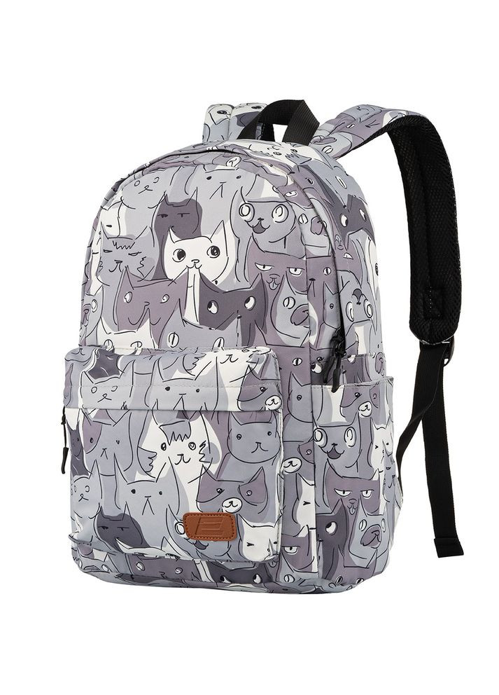 Рюкзак, TeensPack Cats, серый 2E (315601130)