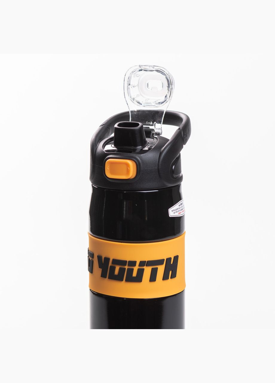 Термос спортивний TO YOUTH 680 мл з мундштуком чорний Yiwu (332987185)