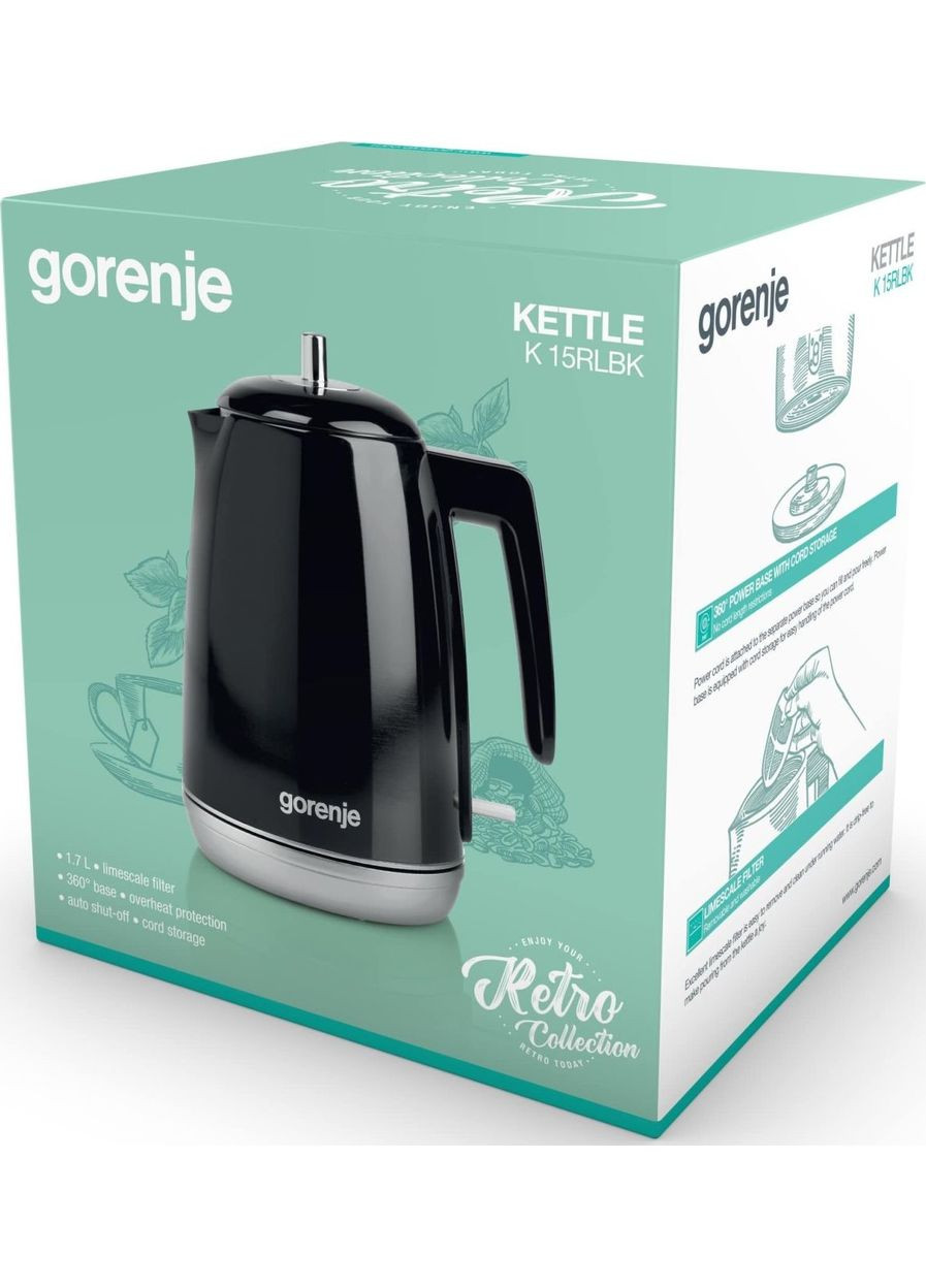 Електрочайник K15RLBK Gorenje (370622303)