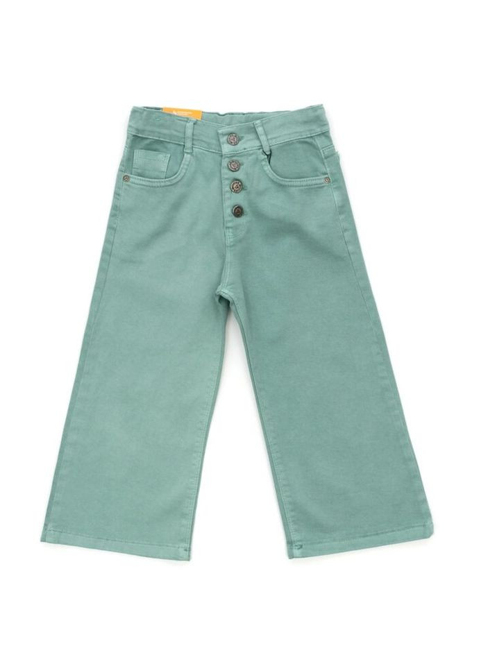 Мятные демисезонные джинсы палаццо (55523-122g-mint) Sercino