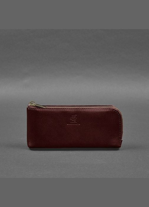 Шкіряне портмоне-купюрник на блискавці 14.0 бордовий (A-028176) BlankNote (328444551)