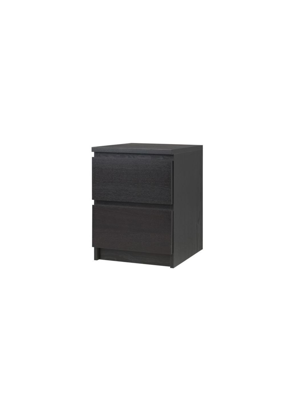 Комод 2 ящика чернокоричневый 40х55 см IKEA (277964896)