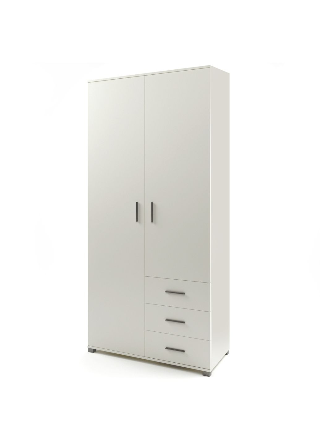 Шкаф прямой с ящиками Бриз ШП-4 (белый) (EVR-2453) Еверест (361999210)