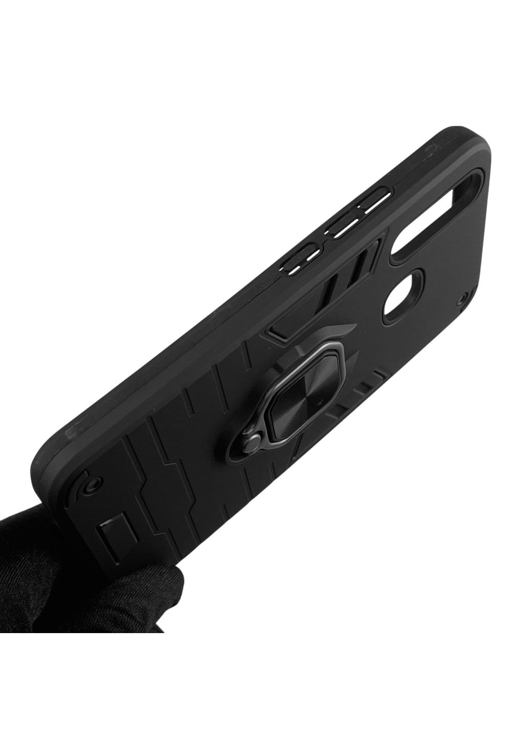 Чехол для телефона Y17 бронированный с магнитным кольцом-держателем на виво у17 чёрный Vivo (366231086)