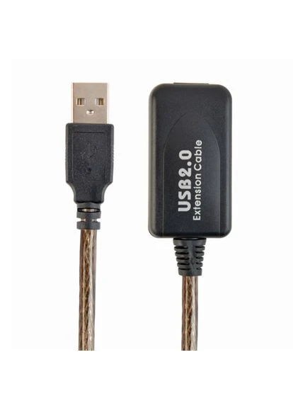 Кабель удлинитель USB F D 2.0 экранированный папа мама 10м Коричневый 284989 03 AT3 F&D (402508157)