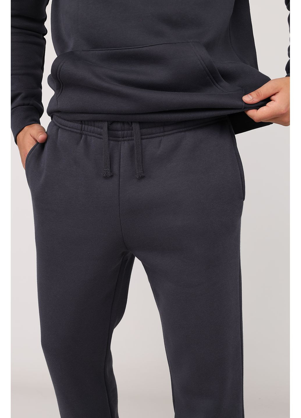 Штани спортивні чоловічі колір темно-сірий ЦБ-00280001 Yuki (349226293)