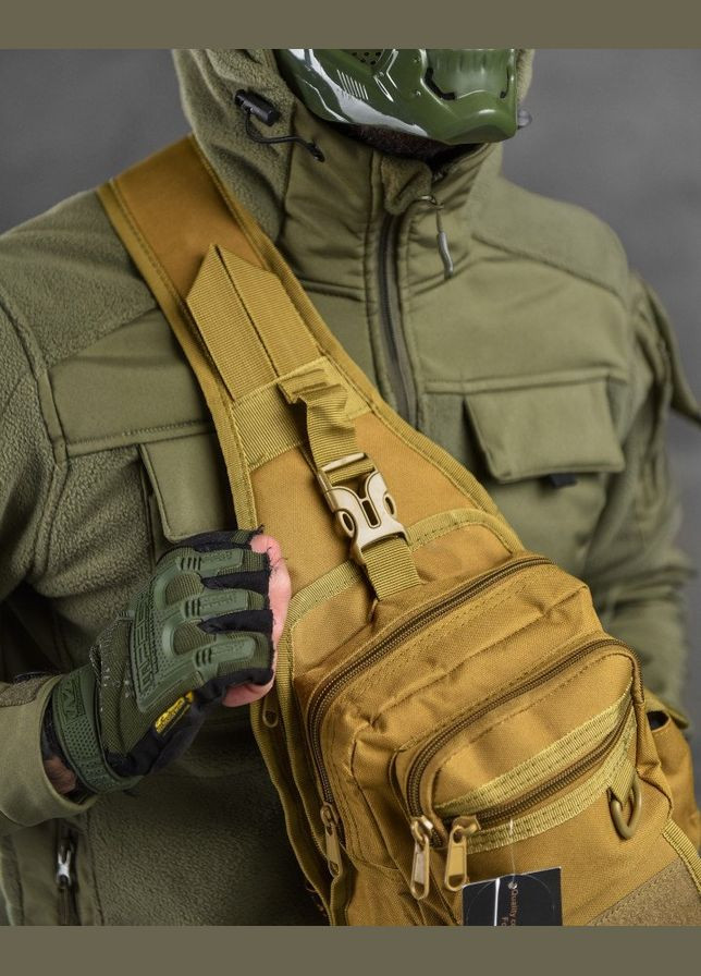 Тактическая сумка-слинг через плечо 5л койот No Brand (301039023)