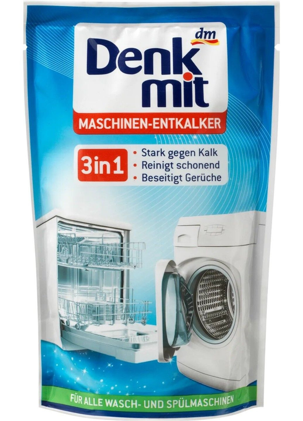 Засіб для видалення накипу для пральних та посудомийних машин 3в1, 175 г Denkmit (280898477)