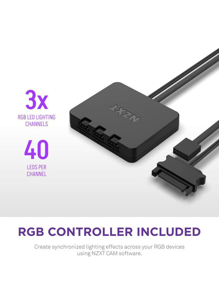 Набор корпусных кулеров F140 RGB Duo Twin Pack Black (RF-D14DF-B1) NZXT (323095229)