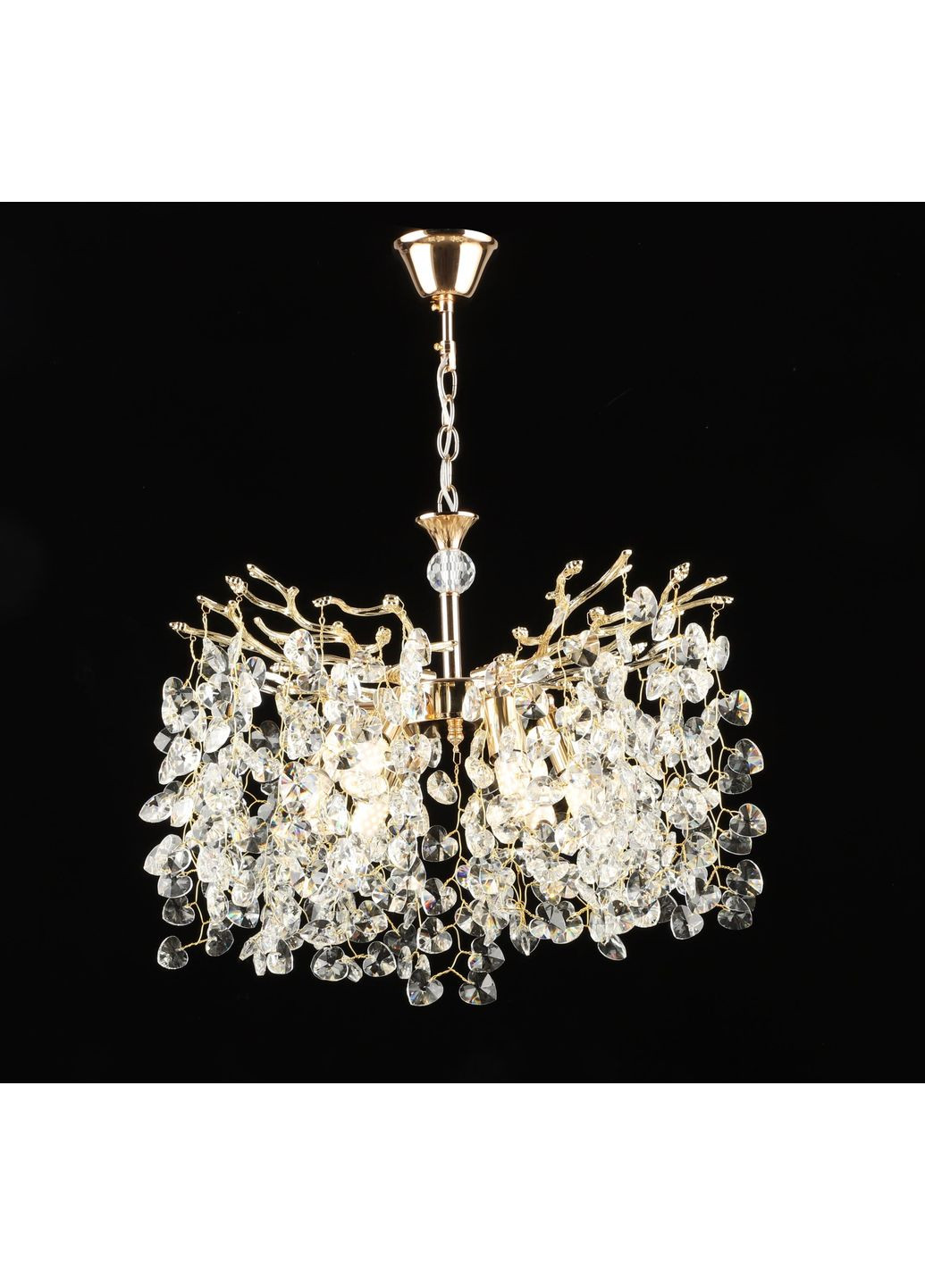 Люстра підвісна кришталева E2705/6, Золото Valeso (353746513)