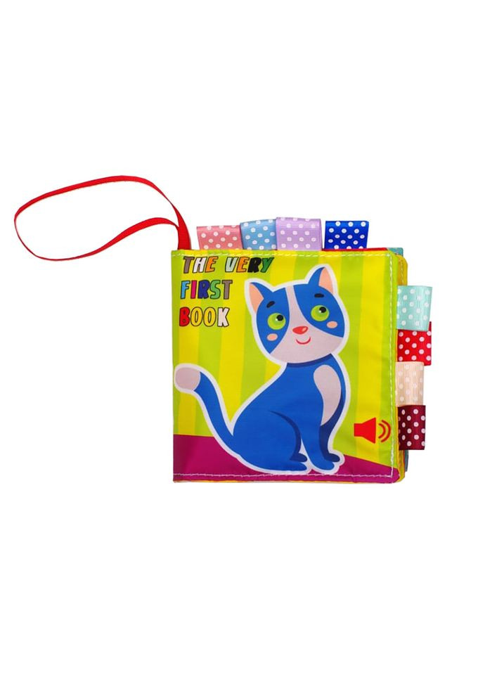 Развивающая мягкая книга "Котик Мяу- Мяу " 823444, 8 рисунков Книжковий хмарочос (315070155)