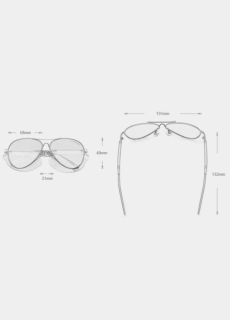 Поляризаційні градієнтні сонцезахисні окуляри для чоловіків і жінок N7730 Gold Gradient Gray KINGSEVEN (331614822)