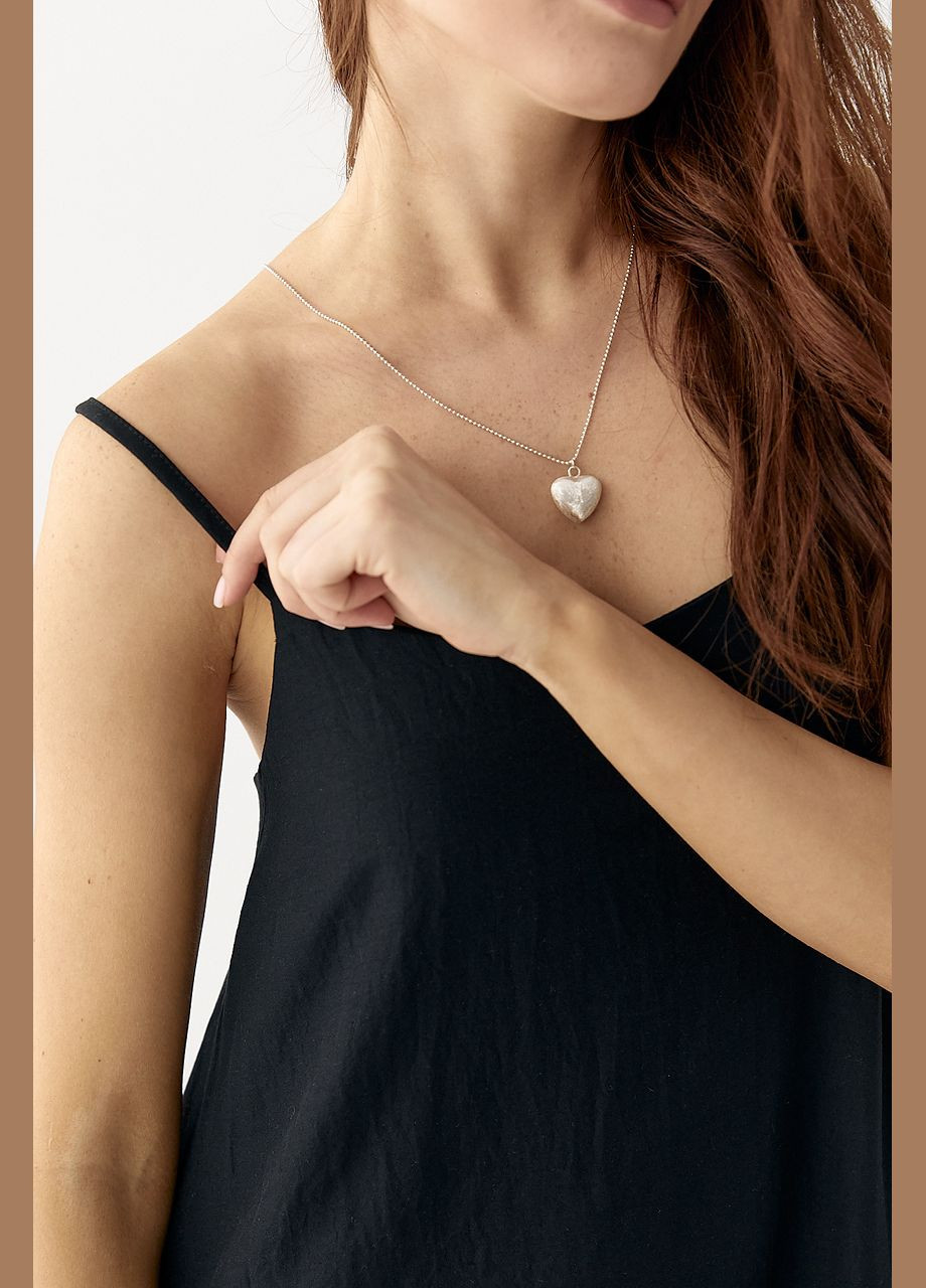 Розкльошений жіночий сарафан на бретелях - чорний колір Lurex (335077341)