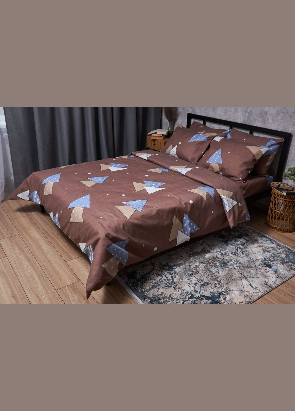 Комплект постільної білизни Микросатин Premium «» Полуторний 143х210 наволочки 2х50х70 (MS-820005056) Moon&Star Amber Dream (293148007)