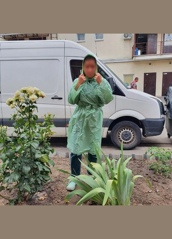 Дождевик на поясе ПВХ, толщина 40 микрон, S-5XL (44-60) олива Украина Po Fanu (303106268)