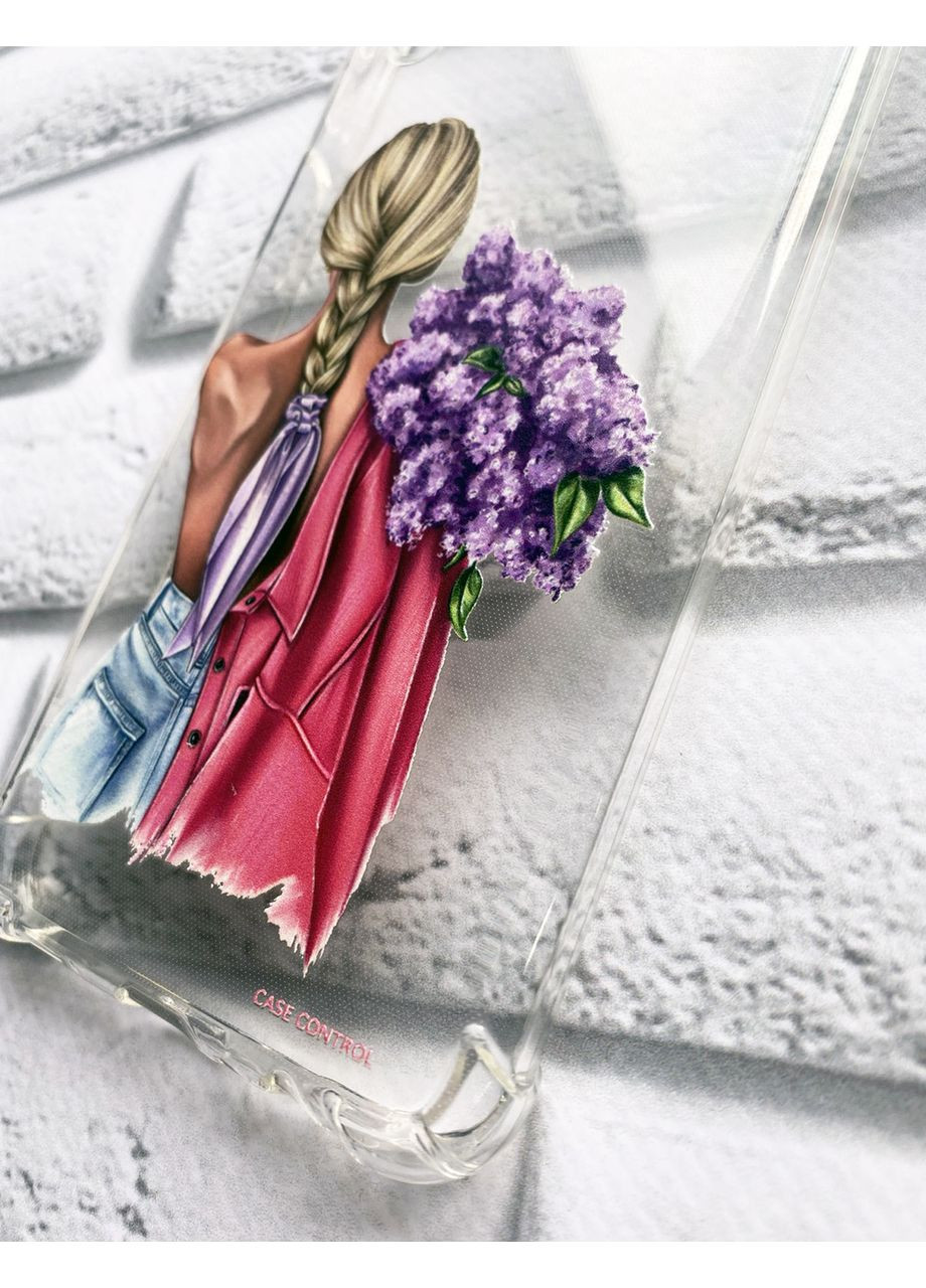 Чохол з потовщеними кутами на Xiaomi Redmi Note 11 5G Дівчина з бузком (принт: 7) Creative (359492093)