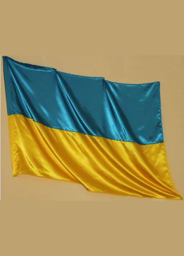 Атласний прапор України 60 х 90 см (9868580) No Brand (308754408)