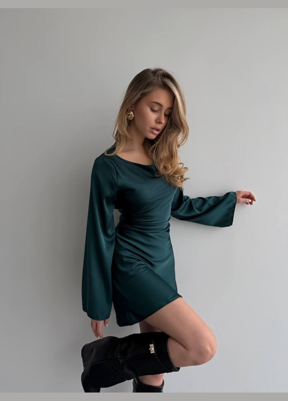 Зелена святковий сукня No Brand однотонна